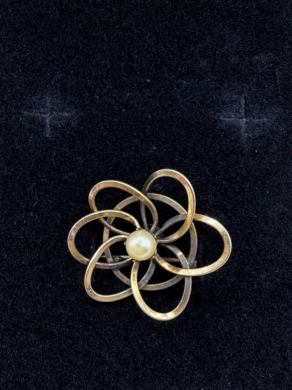 Vintage MCM Henry Gorman 1/20 12K GF Atomic Spirograph Flower Brooch Pin